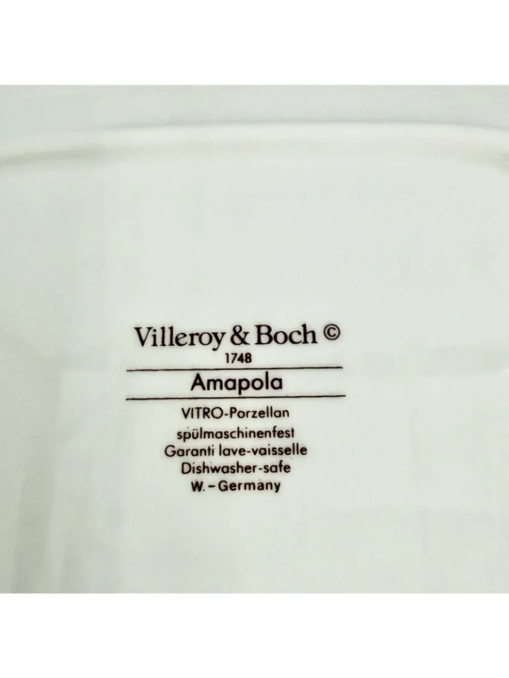 Villeroy & Boch Amapola Rectangular Serving Platter 8x6 Floral Vitro Porzellan